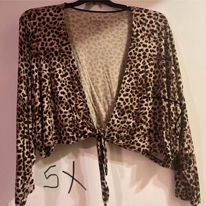 Leopard Print Women's Shrug